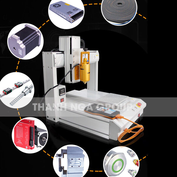 Chi tiết cấu tạo máy trộn keo AB tự động CNC MY-331