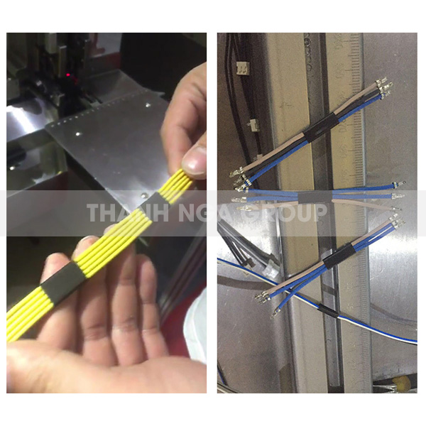 Ứng dụng Máy quấn băng keo dây điện CNC TNG01