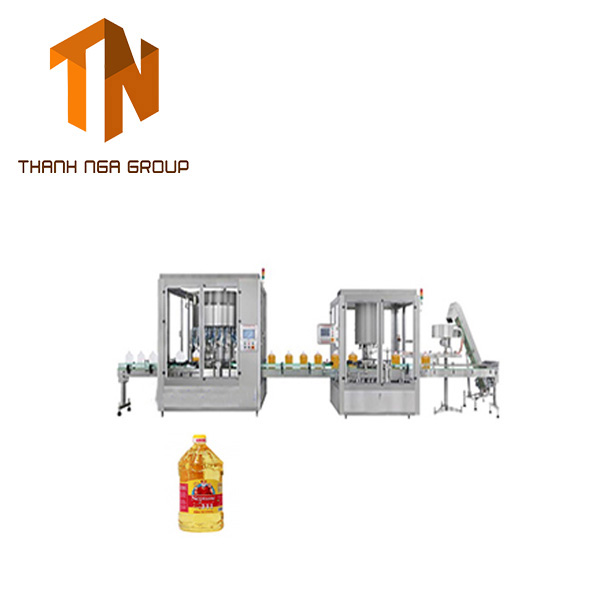 Dây chuyền máy chiết rót can dầu