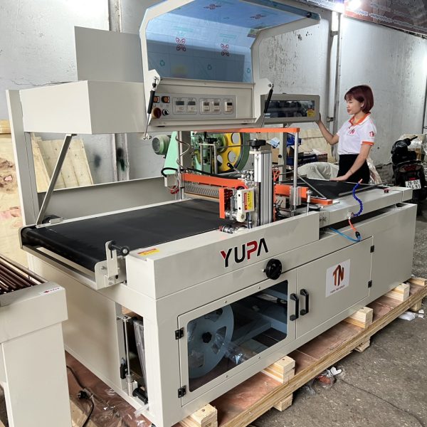 Test Máy bọc co màng đóng gói đồ gỗ xuất khẩu YUPA