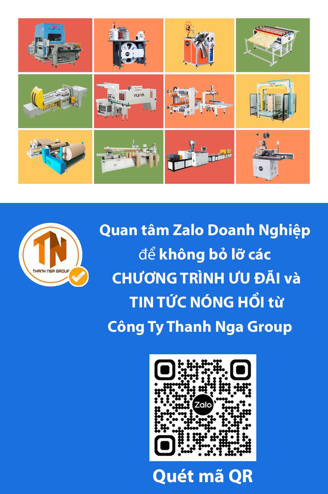 zalo OA doanh nghiệp Thanh Nga Group