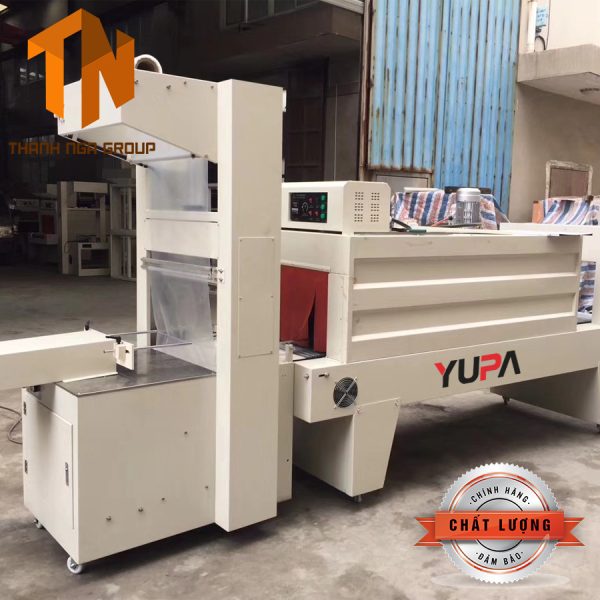 Máy co màng lốc bán tự động dạng xi lanh đẩy