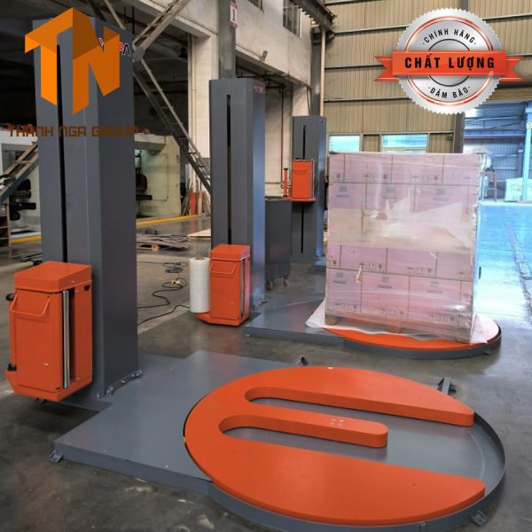 Máy quấn màng Pallet bàn xoay chữ M tự động