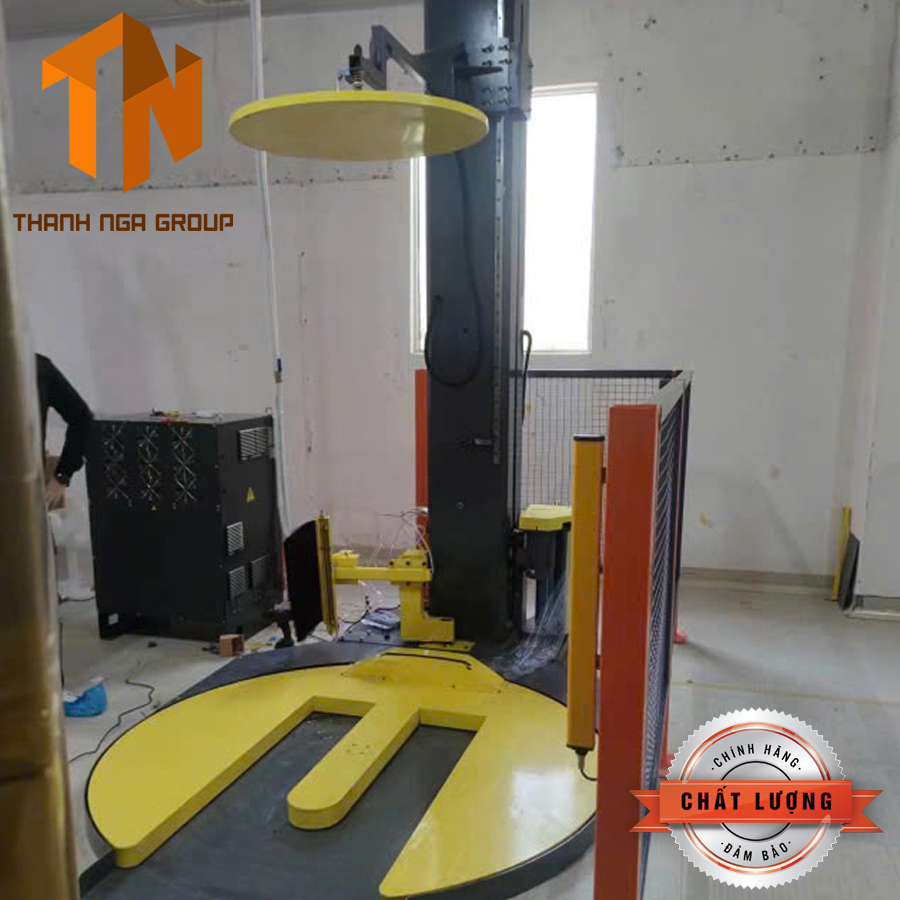 Máy quấn màng Pallet bàn xoay chữ M tự động