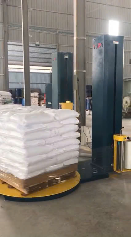 Máy quấn màng Pallet bàn xoay tự động