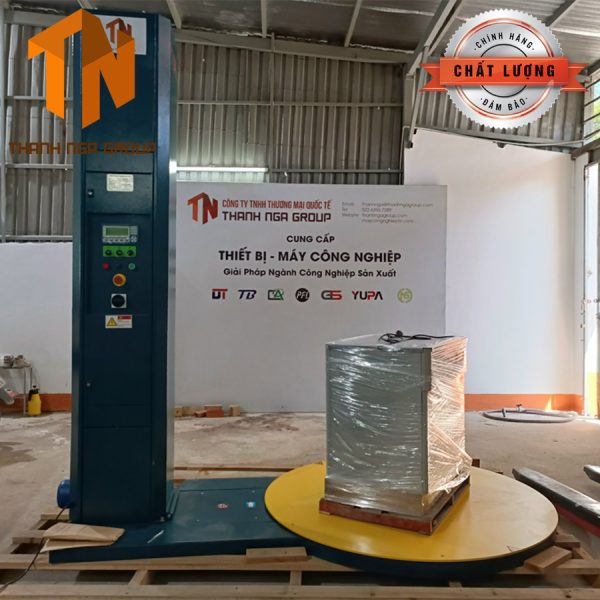 Máy quấn màng Pallet bàn xoay