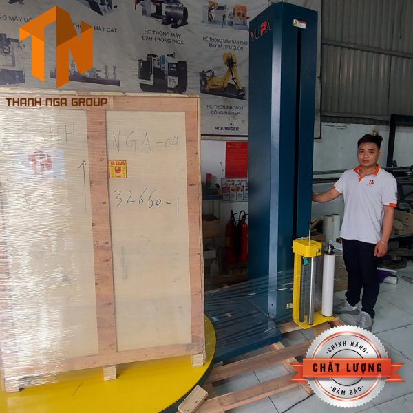Máy quấn màng Pallet bàn xoay