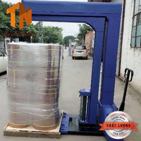 Máy quấn màng Pallet cánh tay quay tự động Kết hợp xe nâng tay