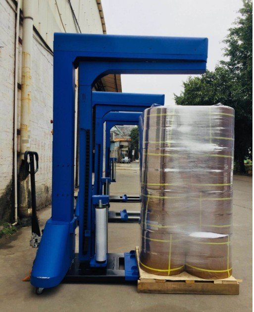 Máy quấn màng Pallet cánh tay quay tự động Kết hợp xe nâng tay