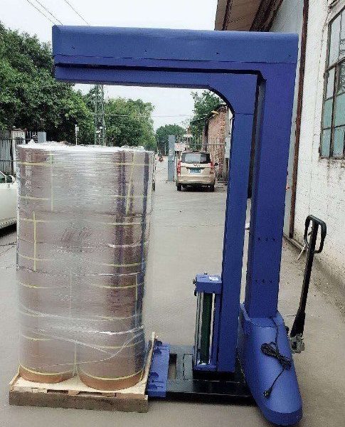 Máy quấn màng Pallet cánh tay quay tự động Kết hợp xe nâng tay